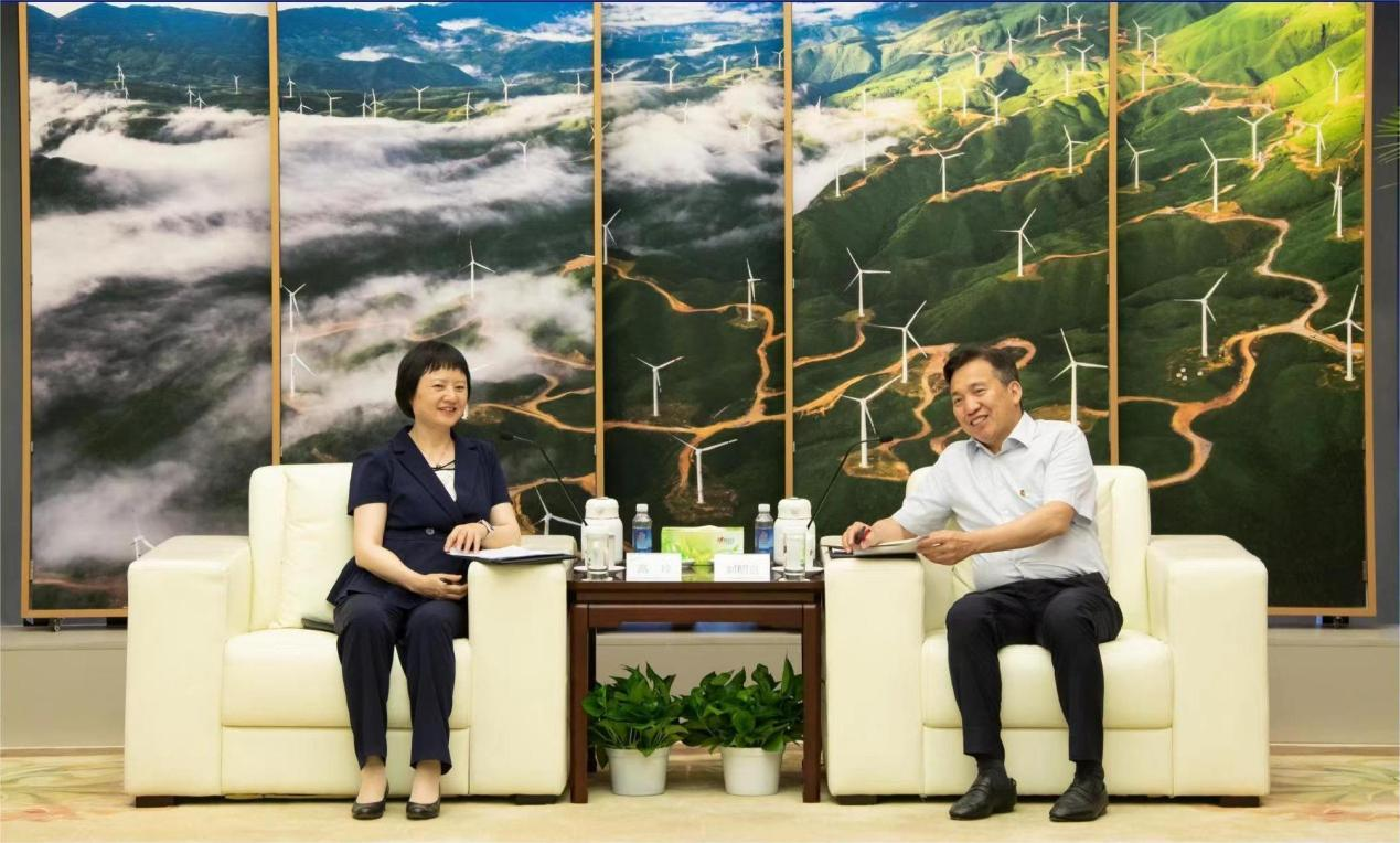 高玲拜访国家电投党组书记、董事长刘明胜